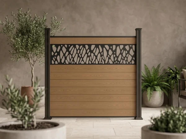 Pack Valla de Jardín WPC 1,80 × 1,80 m