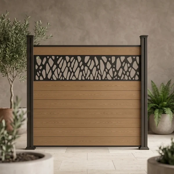 Pack Valla de Jardín WPC 1,80 × 1,80 m